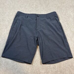Vuori‎ Aim Performance Navy Chino 9" Inseam Shorts Men's Size 30 EUC
